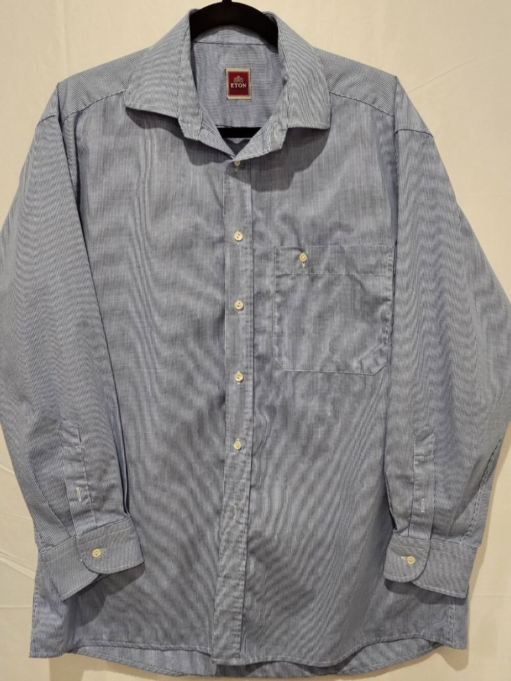 Eton Vintage Men's Shirt 15.5 Long Sleeve Dress Button Down Cotton Classic